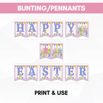 Happy Easter egg hunt signs